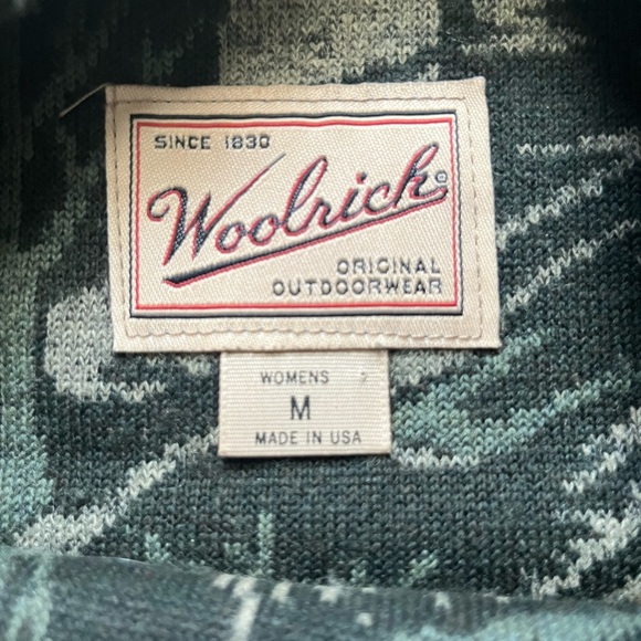 Vintage Women’s Woolrich Full Moon Trees Long Sleeve Top Medium - Picture 2 of 3